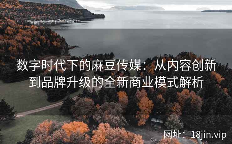 数字时代下的麻豆传媒：从内容创新到品牌升级的全新商业模式解析